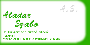 aladar szabo business card